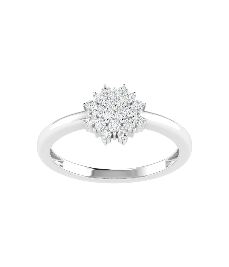 18K Gold Meadow Shine Ring with Diamonds