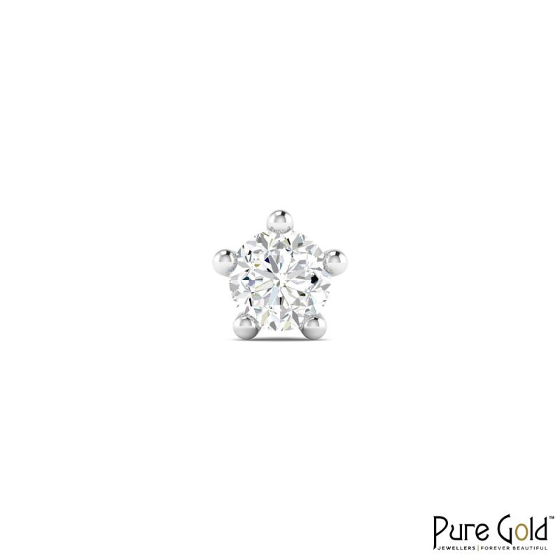 18K Gold Stardust Nosering with Diamond