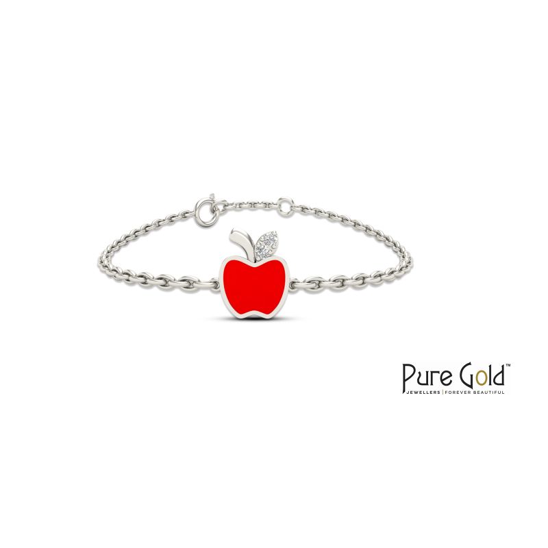 Bezzora’s Apple Charm Bracelet (18k and 0.02 CTS)