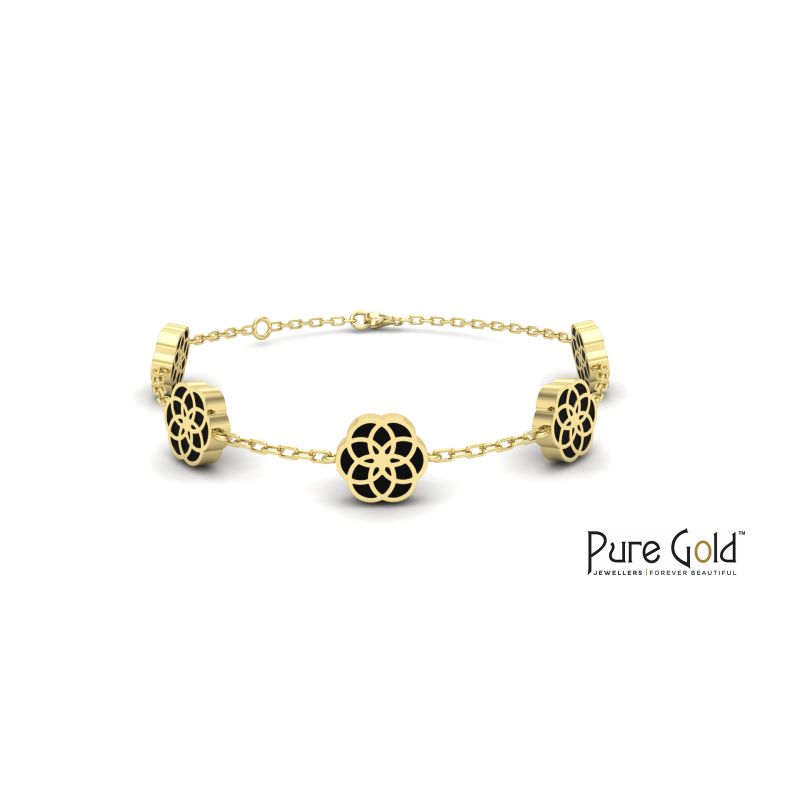 18 Karat Luciana Cinque Stelle Nere Braccialetto - PGBRG34594