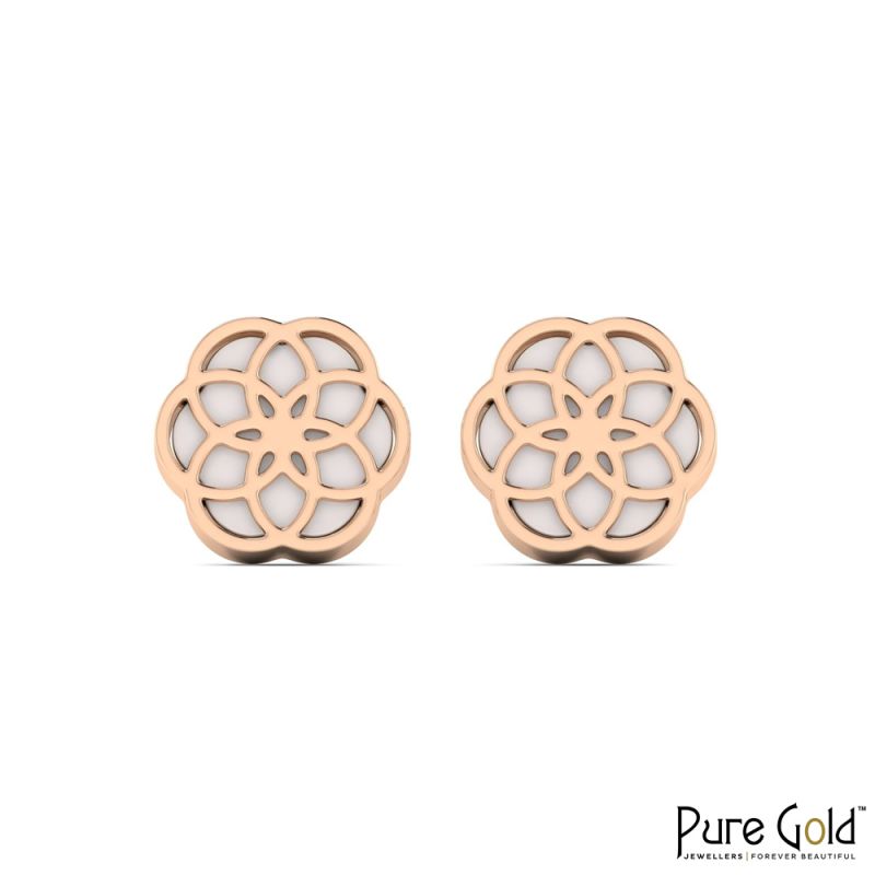 18K Gold Luciana Floral Radiance Earrings