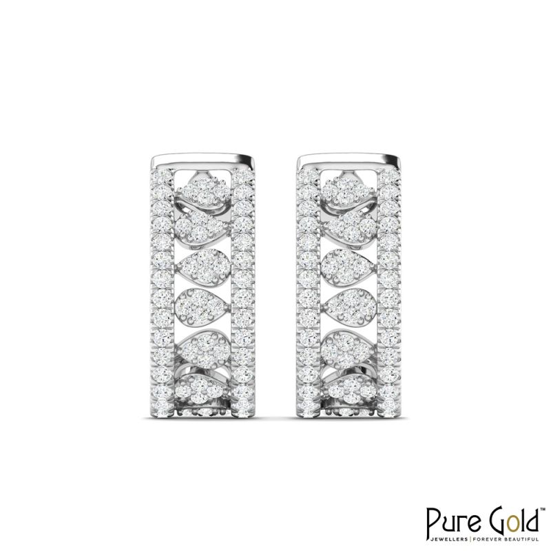 18K Gold Royal Elegance Earrings with Diamonds