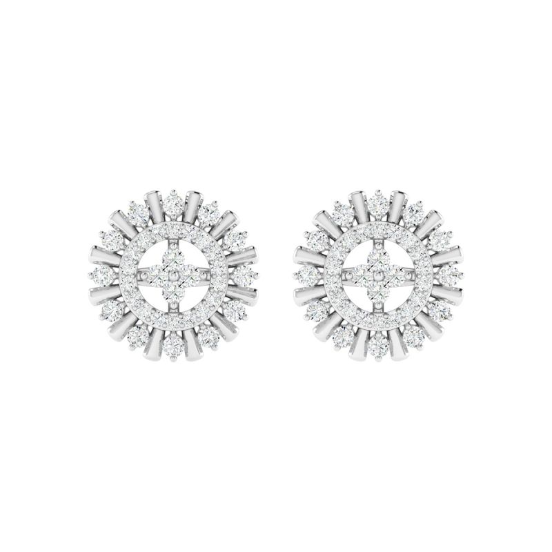 18K Gold Starlit Earrings with Diamonds