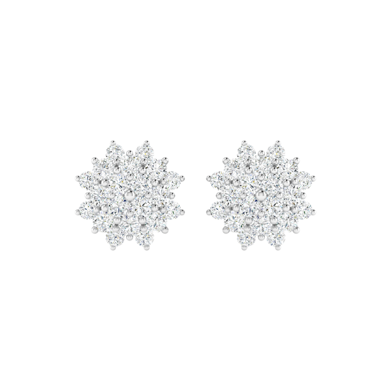 18K Gold Meadow Shine Earrings with Diamonds