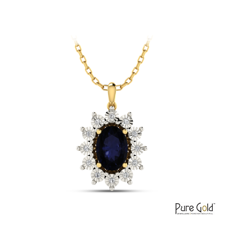 Pure Sparkle Diana Sapphire Pendant