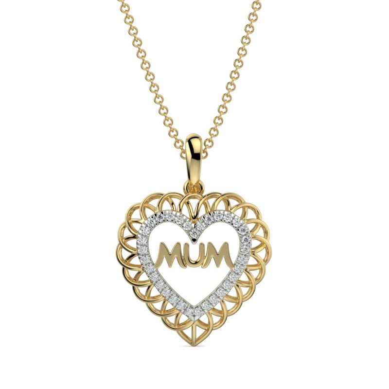 Heart Mothers Day Pendant - PGPNG28475