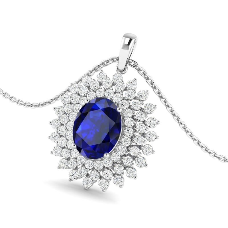 18k Gold Azure Star Pendant with Diamonds