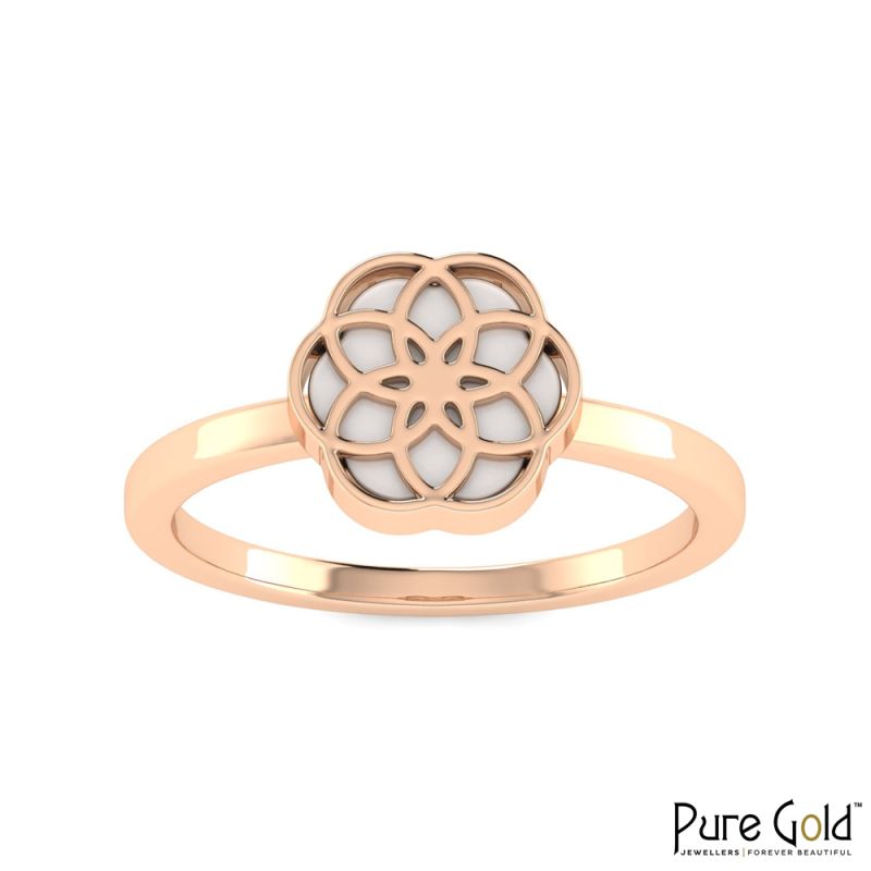 18K Gold Luciana Floral Radiance Ring