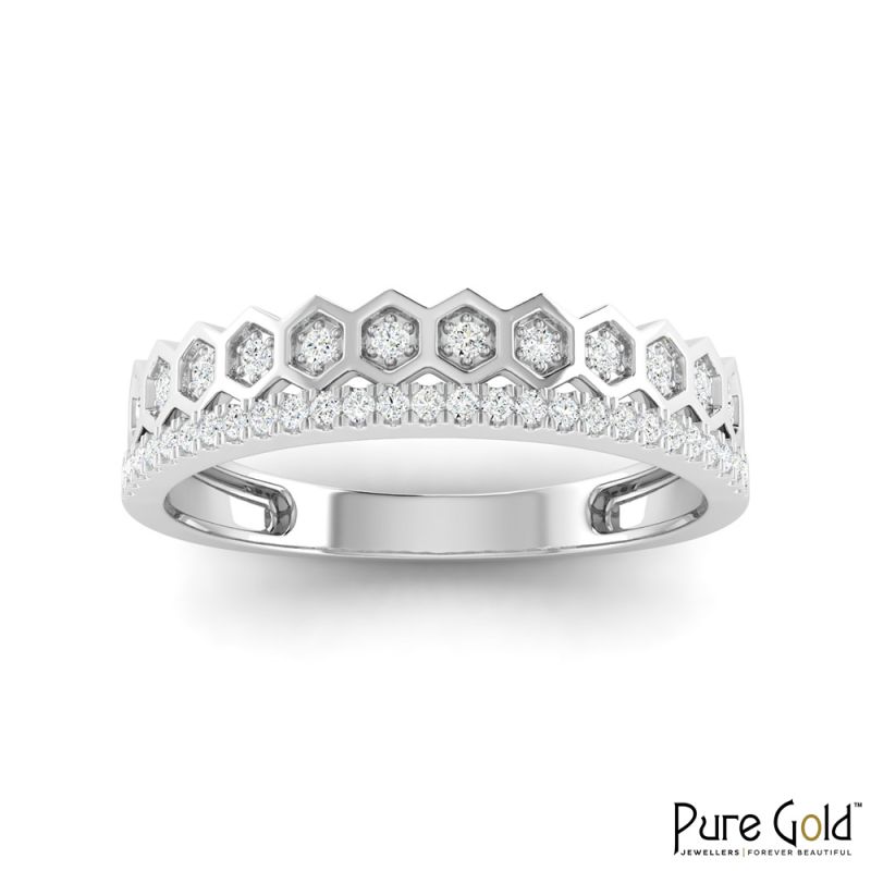 18K Gold Crown Regent Ring with Diamonds