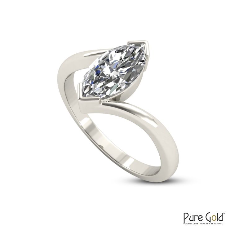 Handmade Sparkle 1.0 CTS Ring 18 Karat