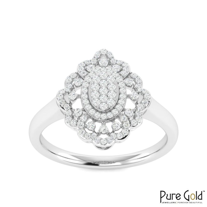 18 Karat Gold Imperial Grace Ring with Diamonds