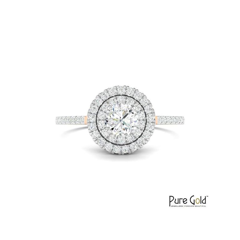 18K Gold Celestial Spark Ring with Diamonds