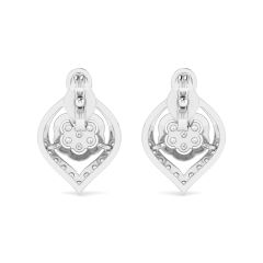 18k Gold Orchid Lace Earrings with Diamonds