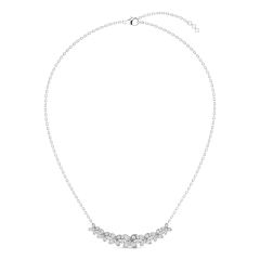 18k Gold Dancing Petals Necklace with Diamonds