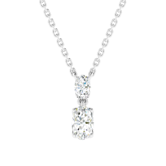 18K Gold Aurora Crest Necklace with Lab-Grown Diamonds