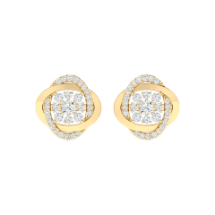 18K Gold Golden Dew Earrings with Diamonds