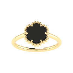 18K Gold Mystic Petal Ring