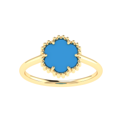 18K Gold Ocean Petal Ring