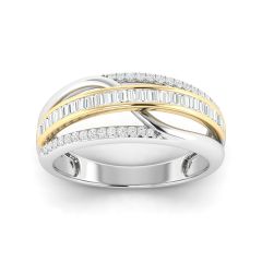 18K Gold Ivy Knot Ring with Diamonds