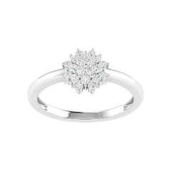 18K Gold Meadow Shine Ring with Diamonds