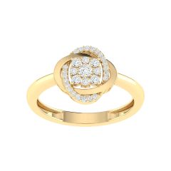 18K Gold Golden Dew Ring with Diamonds